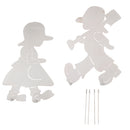 1 Set of Lovely Kids Stakes Garden Lawn Outdoor Yard Art Decoration Ornament