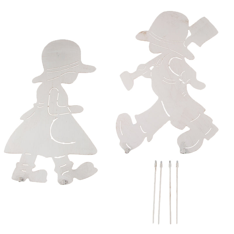 1 Set of Lovely Kids Stakes Garden Lawn Outdoor Yard Art Decoration Ornament