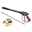 3000PSI High Pressure Car Washer Spray Gun Wand/Lance Nozzle Tips Kit Tool