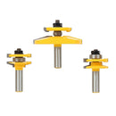 1/2 inch Woodworking Matched Tongue and Groove Router Bit Set Wood Milling Cutter