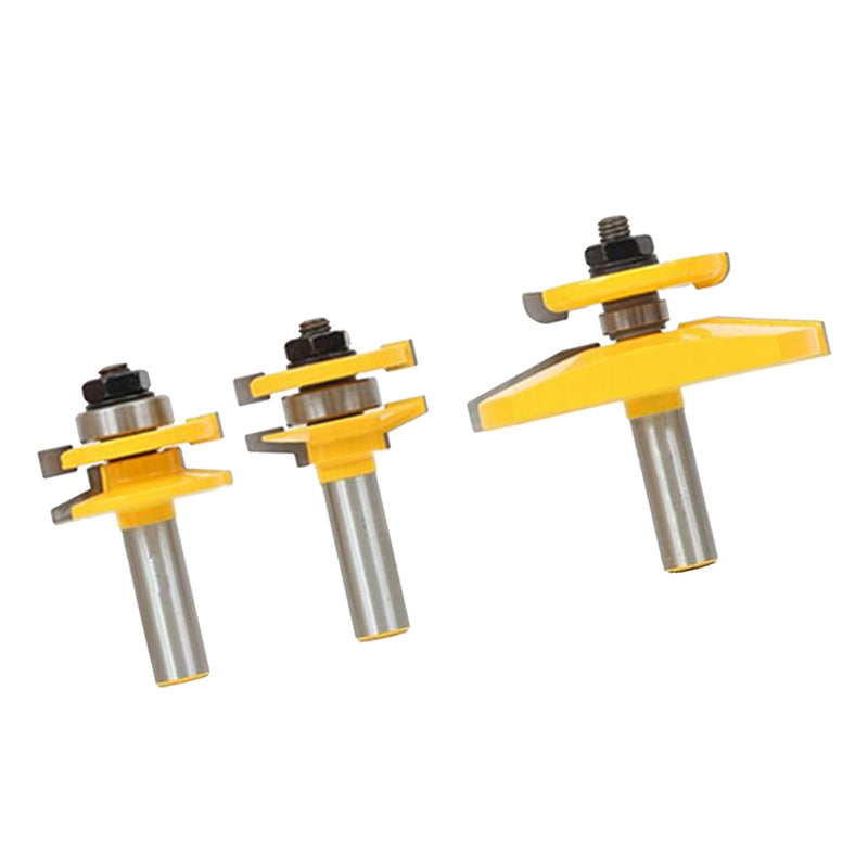 1/2 inch Woodworking Matched Tongue and Groove Router Bit Set Wood Milling Cutter