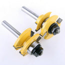 NEW 2Pcs Woodworking Tools Molding Router Bit Set Cabinet Door - 8mm Shank