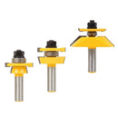 3pcs Carbide Router Bit Set 1/2 Shank Milling Cutter Ogee Rail & Stile Router Bit Set Woodworking Tools