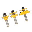 3pcs Carbide Router Bit Set 1/2 Shank Milling Cutter Ogee Rail & Stile Router Bit Set Woodworking Tools