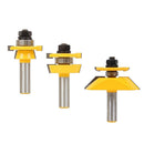 3pcs Carbide Router Bit Set 1/2 Shank Milling Cutter Ogee Rail & Stile Router Bit Set Woodworking Tools
