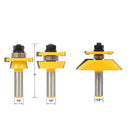 3pcs Carbide Router Bit Set 1/2 Shank Milling Cutter Ogee Rail & Stile Router Bit Set Woodworking Tools