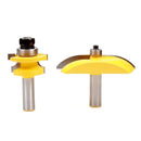 3pcs Carbide Ogee Rail & Stile Cove Raised Panel Router Bit Set 1/2'' Shank Tenon Cutter for Solid Wood, Chipboard, Plywood