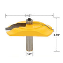 3pcs Carbide Ogee Rail & Stile Cove Raised Panel Router Bit Set 1/2'' Shank Tenon Cutter for Solid Wood, Chipboard, Plywood