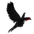 Simulated Lifelike Black Feathered Bird Swallow Pendulum Home Decor Ornament