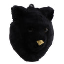 Simulated Black Plastic Lifelike Bear Head Wall Hanging Decoration