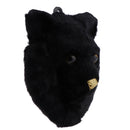 Simulated Black Plastic Lifelike Bear Head Wall Hanging Decoration