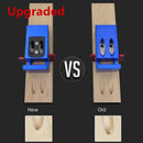 Upgraded Woodworking Pocket Hole Jig Kit, 5- 45mm Drill Guide Set Hole Puncher Locator Jig Drill Bit Set with Base For DIY Carpentry Tools
