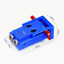 Upgraded Woodworking Pocket Hole Jig Kit, 5- 45mm Drill Guide Set Hole Puncher Locator Jig Drill Bit Set with Base For DIY Carpentry Tools