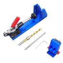 Pocket Hole Jig Kit Woodworking Oblique Drill Guide Set with Base DIY Projects