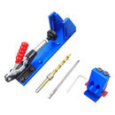 Pocket Hole Jig Kit Woodworking Oblique Drill Guide Set with Base DIY Projects