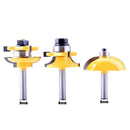 3x 8mm Shank Ogee Rail & Stile Raised Cutter Panel Cabinet Door Router Bit