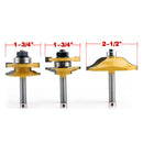 8mm Shank Stock Lock Miter Router Bit Woodwork Cutter w/Bearing 2 Flutes