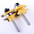 8mm Shank Stock Lock Miter Router Bit Woodwork Cutter w/Bearing 2 Flutes