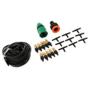 Outdoor Misting Cooling System Kit for Greenhouse Garden Patio Waterring Irrigation, 16.4FT (5M) Misting Line + 10PCS Copper Heads + 9PCS Nozzle Tee
