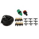 Outdoor Misting Cooling System Kit for Greenhouse Garden Patio Waterring Irrigation, 16.4FT (5M) Misting Line + 10PCS Copper Heads + 9PCS Nozzle Tee