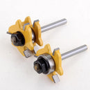 1/4 inch Shank Matched Tongue & Groove Router Bit 3/4 inch Stock 3 Teeth T-shape Wood