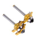 1/4 inch Shank Matched Tongue & Groove Router Bit 3/4 inch Stock 3 Teeth T-shape Wood