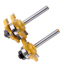 1/4 inch Shank Matched Tongue & Groove Router Bit 3/4 inch Stock 3 Teeth T-shape Wood