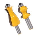 2pcs 1/2 Inch Shank Jewelry Box Handrail Molding Router Bit Woodworking Tools