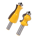 2pcs 1/2 Inch Shank Jewelry Box Handrail Molding Router Bit Woodworking Tools