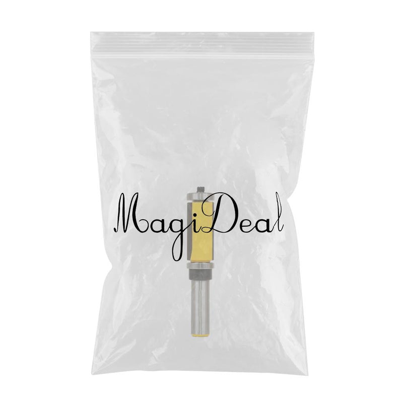 1/2 inch Shank Flush Trim Router Bit Top Bottom Bearing Trimmer Woodworking DIY Wood Template Cutter