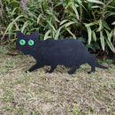 Lot of 3 Garden Scare Black Cat-Shaped Dissuasive Statues