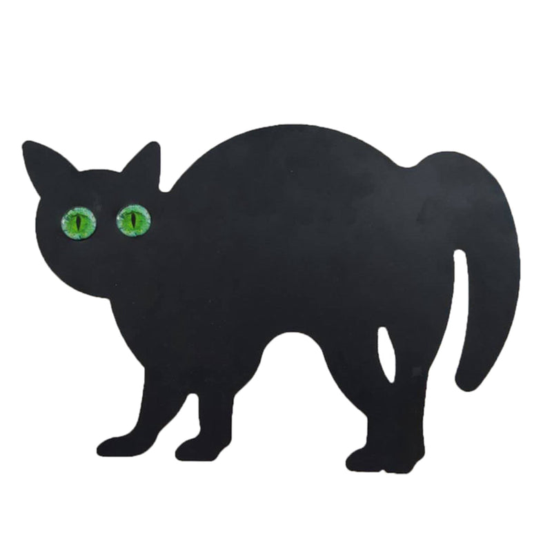 Lot of 3 Garden Scare Black Cat-Shaped Dissuasive Statues