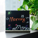 Wooden Small Blackboard Message Board Upright Home Restaurant Menu Card Desktop Cafe Multifunctional Decoration Retro