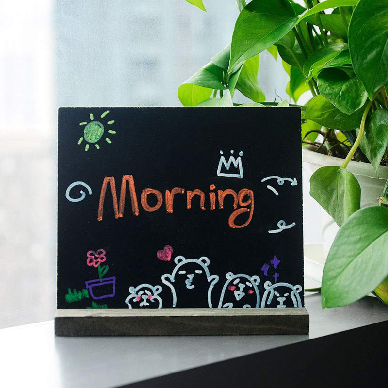 Wooden Small Blackboard Message Board Upright Home Restaurant Menu Card Desktop Cafe Multifunctional Decoration Retro