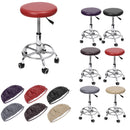 Round Chair Covers Elastic Leather Dustproof Bar Stool Seat Slipcover