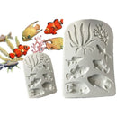 3D Sea Coral Fish Silicone Mold Fondant Mold Cake Decorating Tools Mould