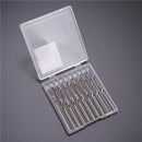 Drillpro DB-M7 10pcs 1/8 Inch Shank 1 Flute Carbide Spiral End Mill Cutter 3.175x25mm