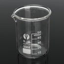 7Pcs 5 10 25 50 100 150 250mL Beaker Set Graduated Borosilicate Glass Beaker Volumetric Measuring Laboratory Glassware