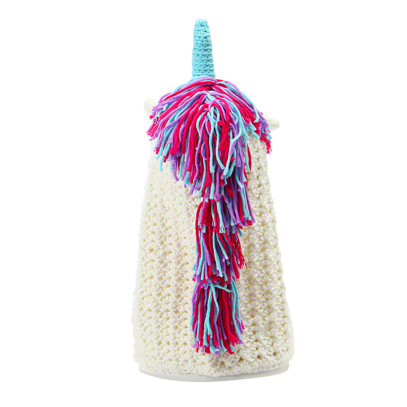 Unicorn Winter Pink Kintted Hat Hooded Scarf Earflap Knitted Cap Xmas Gift Kids / Boy / Girl