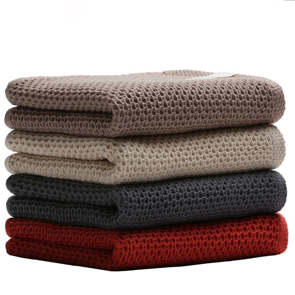 Honana HT-302 Special Weave Mesh Design Soft Pure Cotton Fast Drying High Absorbent Bath Beach Towel