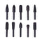 10pcs Rotary Burr Set 6mm Shank Wood Carving Polish Grinding Rasp Drill Bit Tool