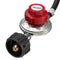 20PSI Adjustable Propane Gas Regulator High Pressure LPG Heater Burner Stove Fryer with 4ft Hose