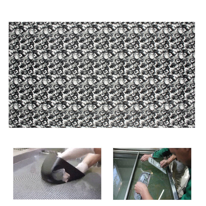 Army Camo Grey Hydrographic Water Transfer Hydro Dipping Dip Print Film Decorations