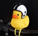 Cartoon Yellow Silica Broken Wind Duck Helmet Head Horn Motorcycle Bicycle Light Shining Mountain Bike Handlebar Head Light Bell Accessories