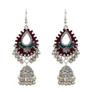 Bohemian Tassel Earring Hallow Bell Drop Earrings Retro Sliver Earrings for Women