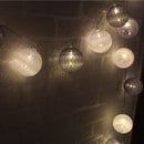 KCASA 3.3M 20LED Grey Cotton Ball String Lights LED Fairy Lights for Festival Christmas Halloween