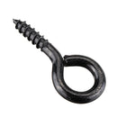 44Pcs Screw Eyes Zinc Plated Self Tapping Thread Eye Bolt Ring Hooks With Expansion Pipe Black