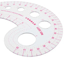 42cm Plastic Curve Metric Sewing Ruler Dressmaking Ruler Tailor Drawing Curve Ruler Measure Tool