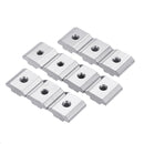 Machifit 50pcs 30M4 T Sliding Nut M4 Block Square Nuts for 3030 Aluminum Profile