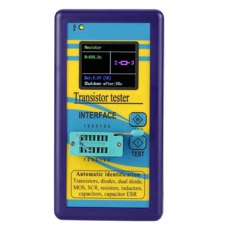 128 x 160 TFT Color Display Multifunctional Transistor Tester